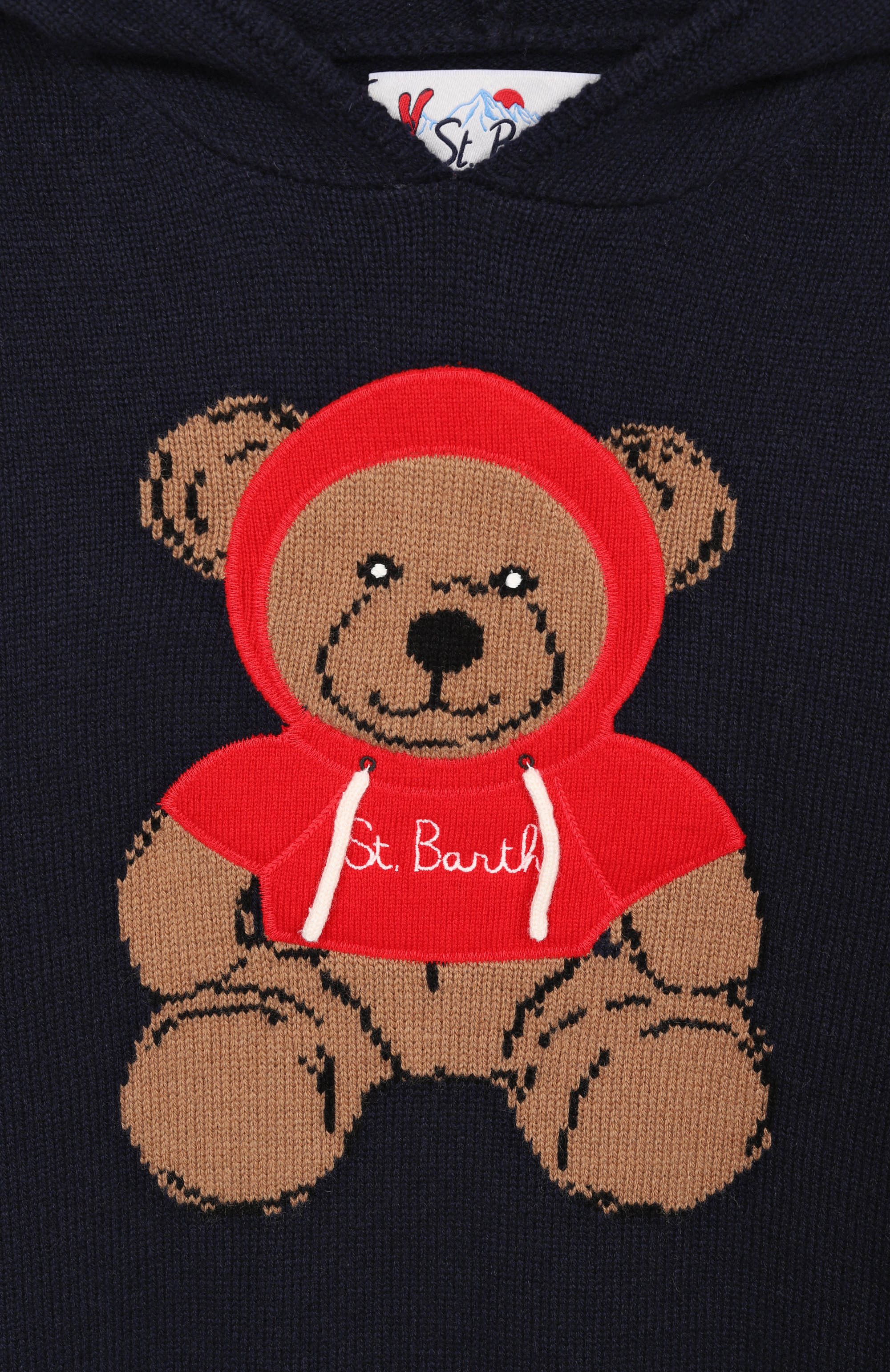 Худи из шерсти и вискозы MC2 SAINT BARTH, арт. W000002-00076I/W00D JR_001, фото 3