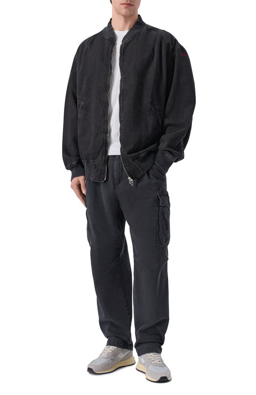 Хлопковые брюки-карго White Sand 26SU69/63 Чёрный  26SU69/63 Фото 2