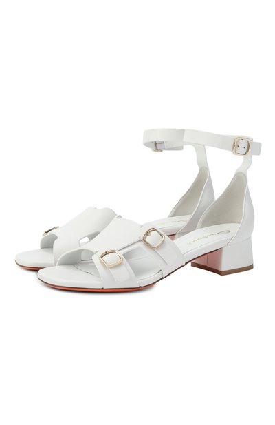 Женские кожаные босоножки SANTONI, арт. WHVG71606HA2TLGA