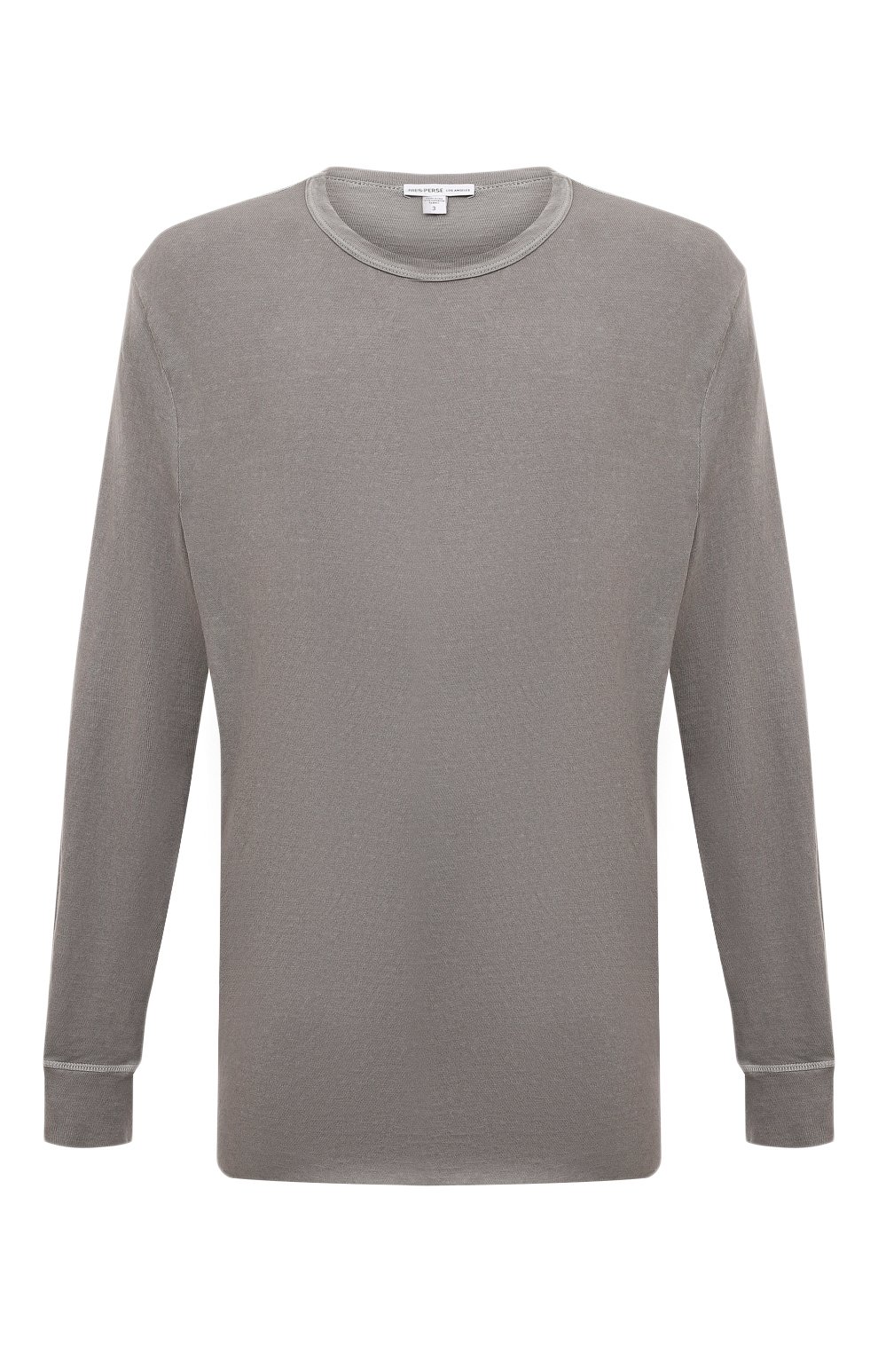 Хлопковый лонгслив JAMES PERSE серого цвета по цене 22750 руб., арт. MJD3638, фото 1 Хлопковый лонгслив JAMES PERSE, арт. MJD3638, фото 1