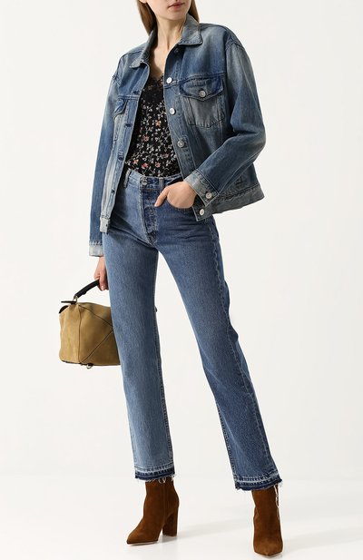 Замшевые ботильоны на устойчивом каблуке GIANVITO ROSSI, арт. G70399.85RIC.CASTEXA, фото 2