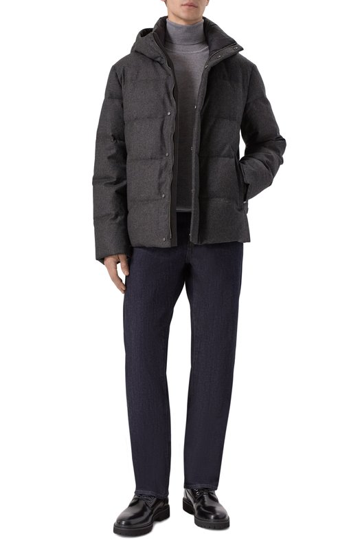 Пуховая куртка из шерсти и кашемира Duno WINS0R/LEVIC0 Серый  WINS0R/LEVIC0 Фото 2