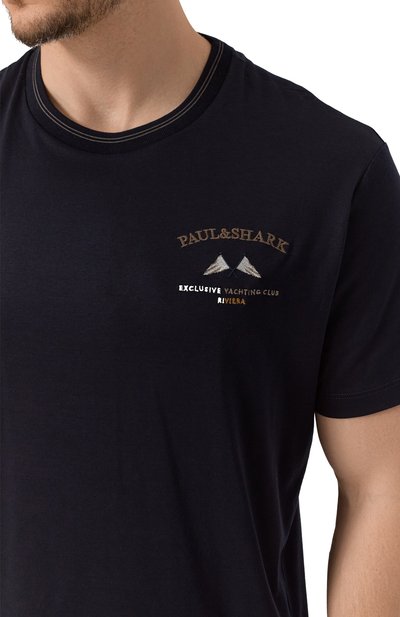 Футболка из хлопка и лиоцелла PAUL&SHARK, арт. 15311605, фото 5