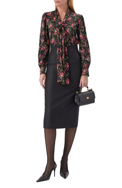 Атласная блузка DOLCE & GABBANA, арт. F5T17T/FSA8G, фото 2