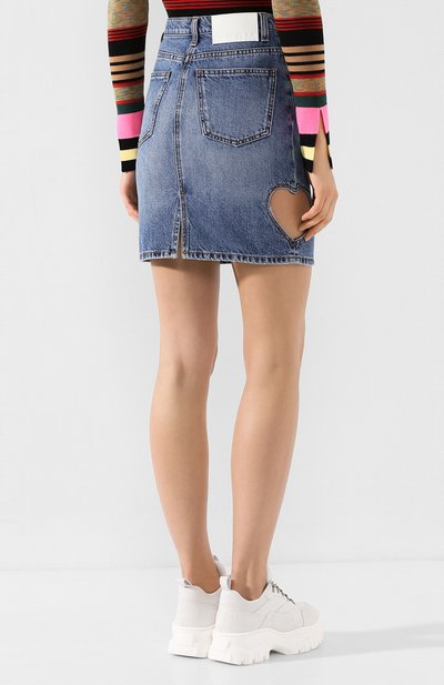 Джинсовая юбка MSGM синего цвета по цене 21550 руб., арт. 2742MDD143L 195993, фото 4 Джинсовая юбка MSGM, арт. 2742MDD143L 195993, фото 4