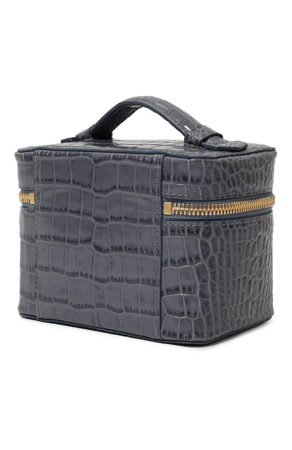 Кожаная косметичка mini ULYANA SERGEENKO синего цвета по цене 90000 руб., арт. BRS077CLASSX0820с, фото 2 Кожаная косметичка mini ULYANA SERGEENKO, арт. BRS077CLASSX0820с, фото 2