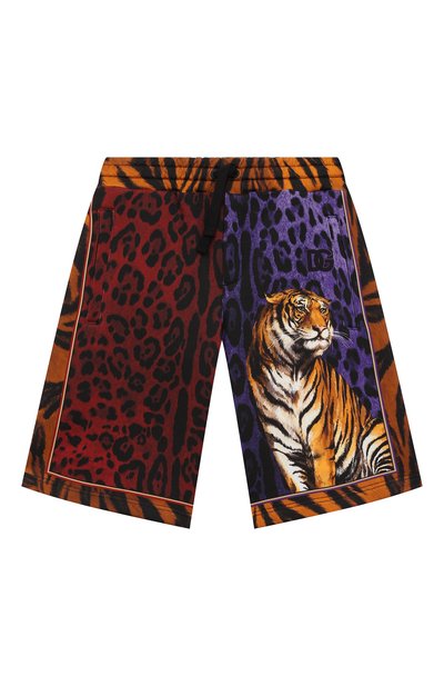 Хлопковые шорты DOLCE & GABBANA, арт. L4SQ11/G7C0N/8-14, фото 1