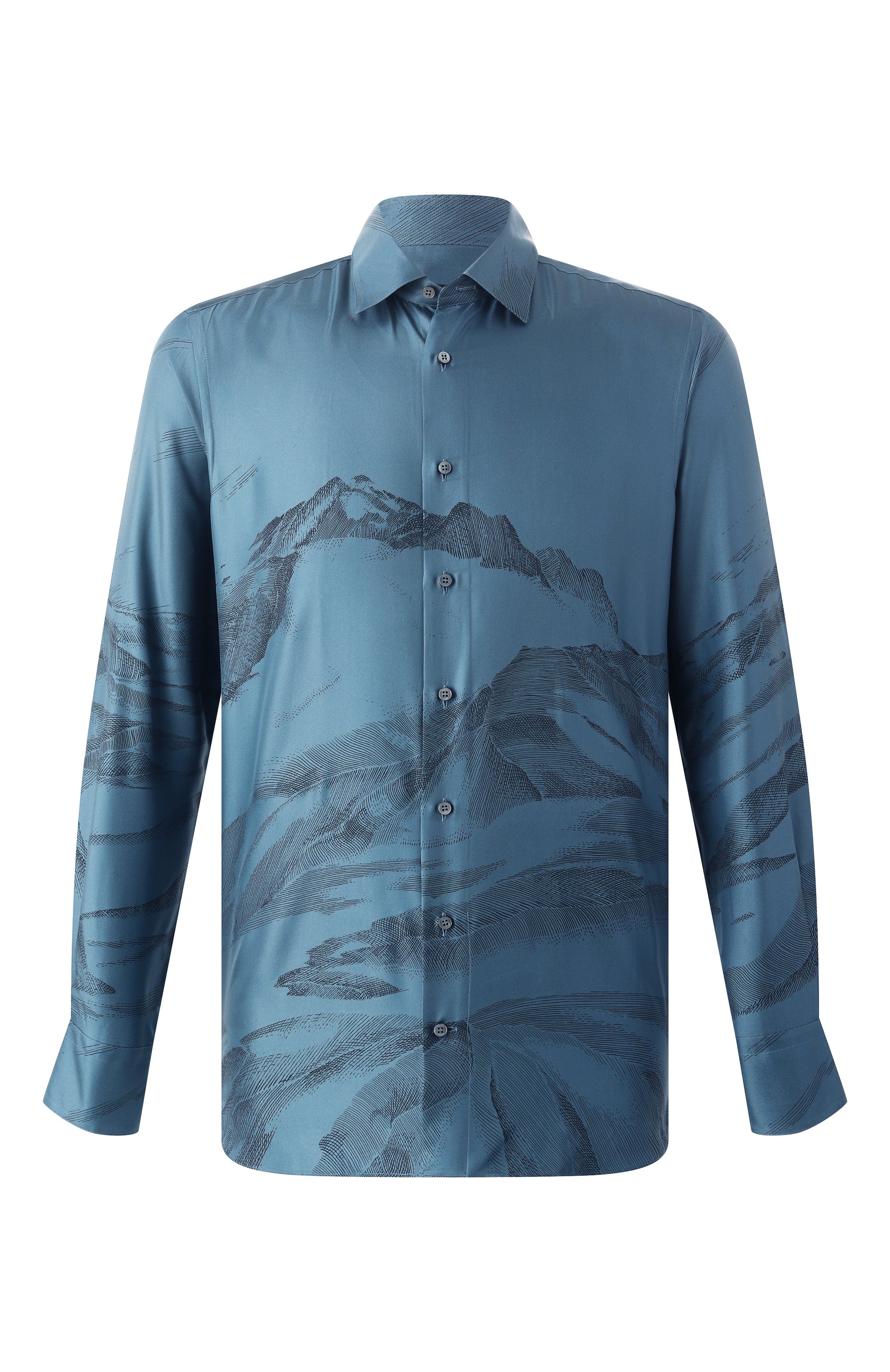 Шелковая рубашка ZILLI, арт. SP0I01M060024908F, фото 1