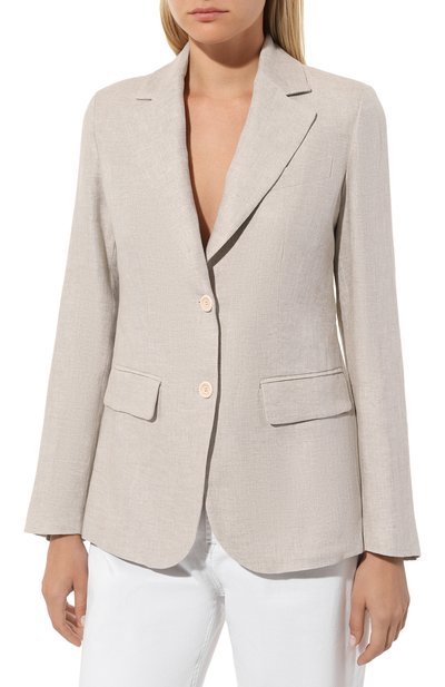 Льняной жакет ELEVENTY, арт. G80GIAG02 TES0G079, фото 3