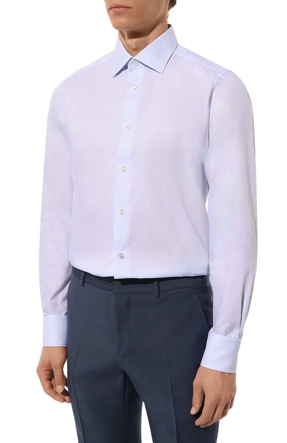 Хлопковая сорочка ZEGNA, арт. 701033A7/9MS0JI, фото 4