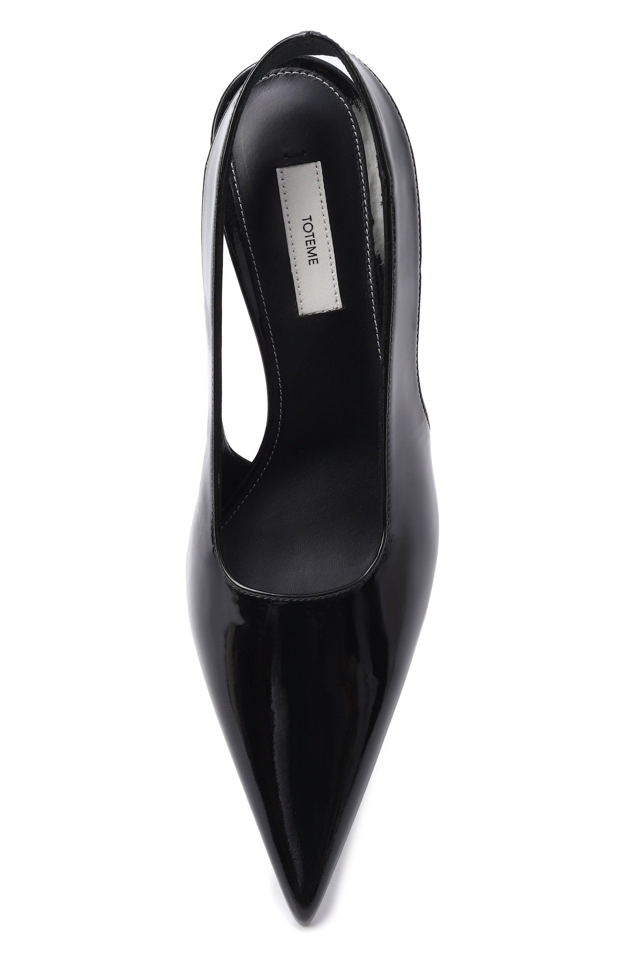 Кожаные туфли TOTEME черного цвета по цене 79300 руб., арт. 252-WAS0205-LE0091, фото 6 Кожаные туфли TOTEME, арт. 252-WAS0205-LE0091, фото 6