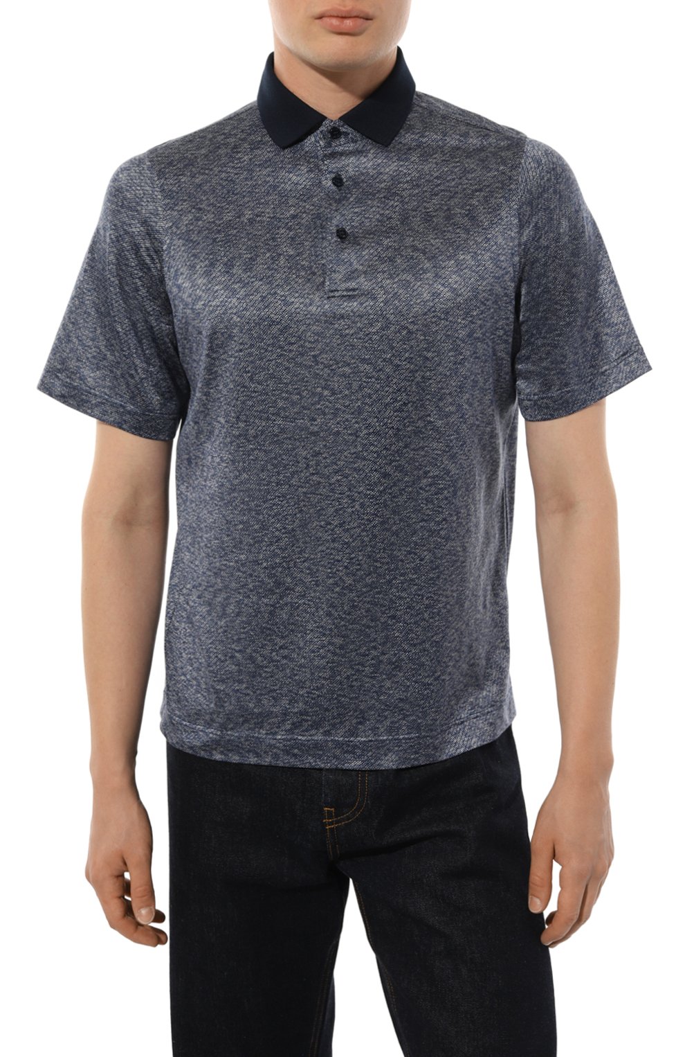 Поло из шелка и хлопка ZILLI, арт. KBP002ZS56095ZS0SE738, фото 3