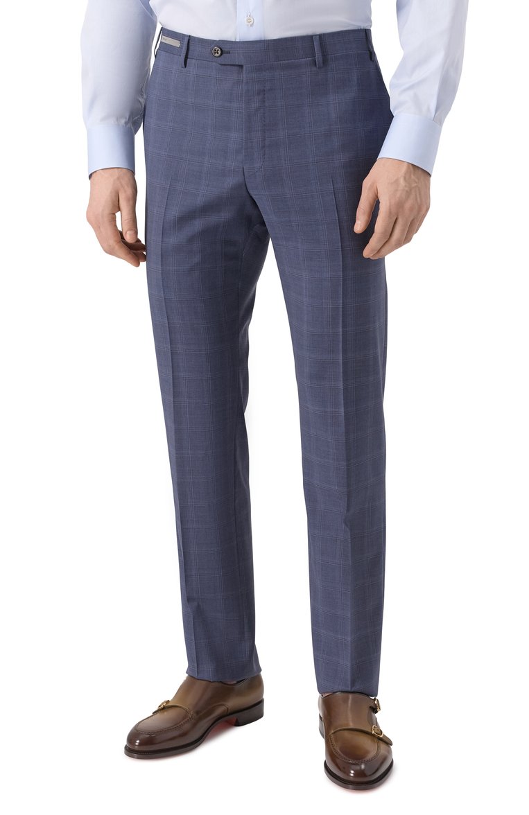 Мужской шерстяной костюм CORNELIANI темно-синего цвета, арт. 25X008-2517421_SET | Фото 6 (Материал внешний: Шерсть; Рукава: Длинные; Костюмы М: Однобортный; Стили: Классический, Кэжуэл; Автоматизация состава: Проставлено; Автоматизация ТО: Проставлено)