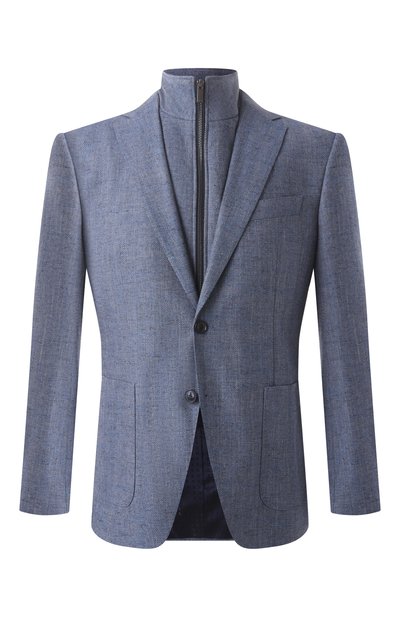 Мужской пиджак из шерсти и хлопка BOSS, арт. 50535047