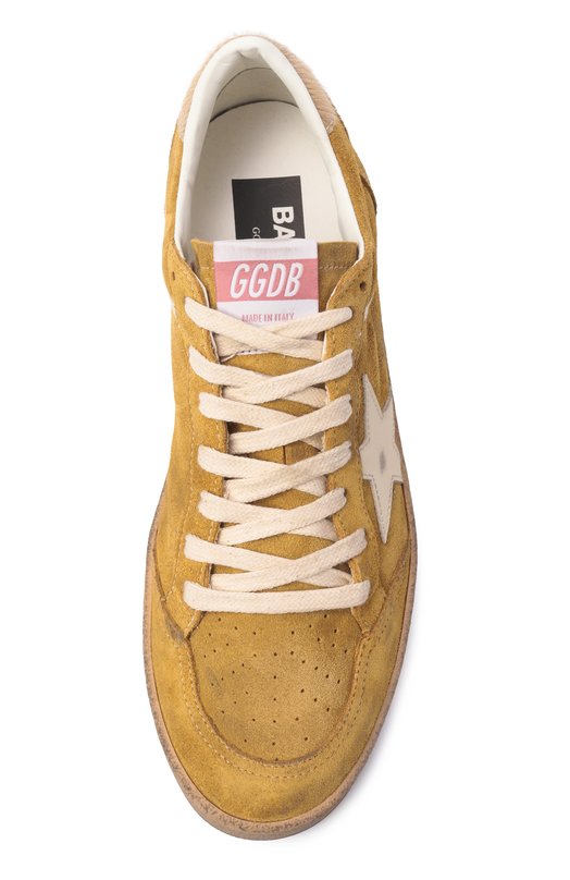 Замшевые кеды Ball Star Golden Goose Deluxe Brand GWF00117.F007473 Бежевый  GWF00117.F007473 Фото 6