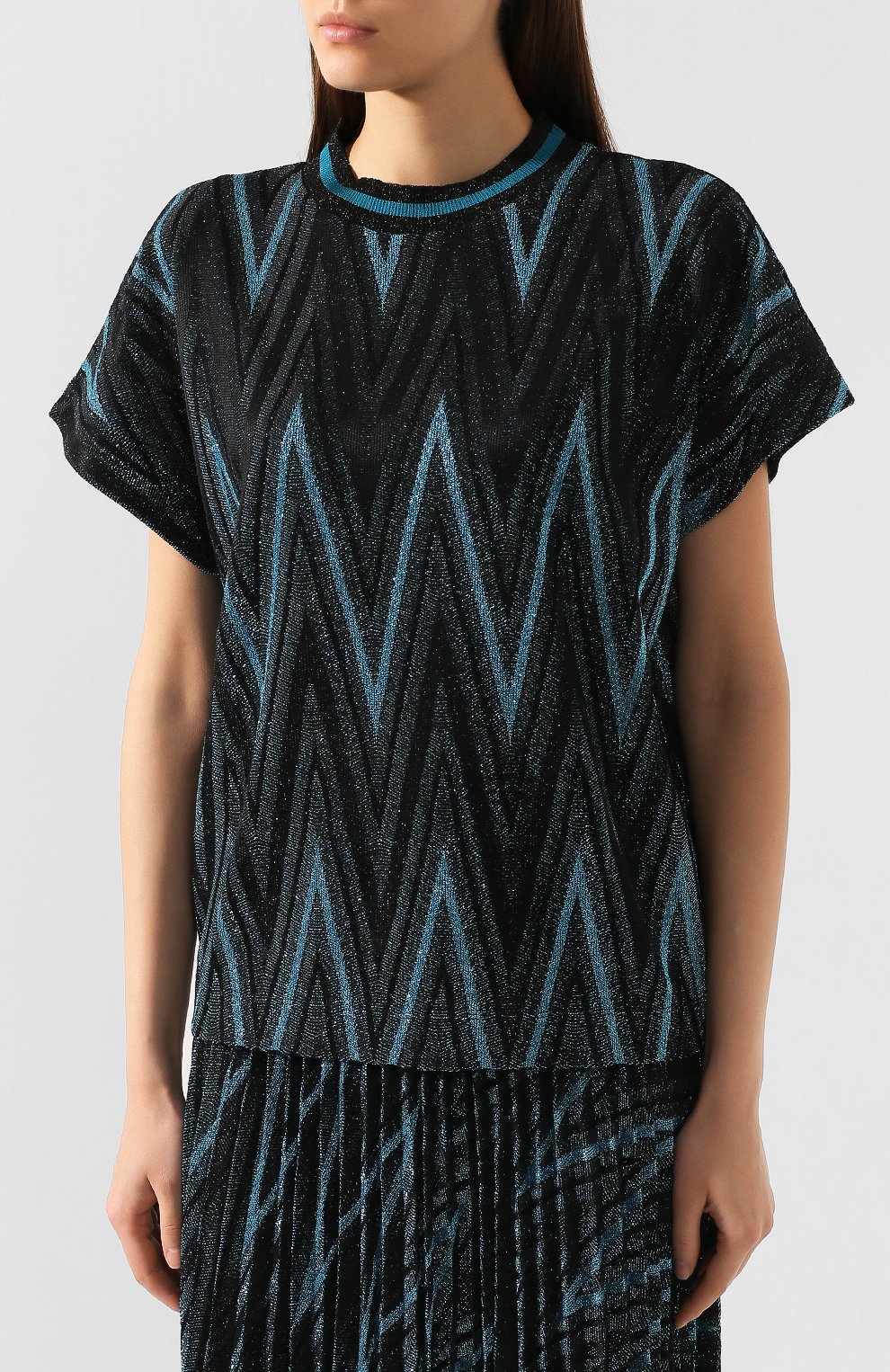 Топ из смеси вискозы и хлопка M MISSONI, арт. 2DJ00062/2J000W, фото 3