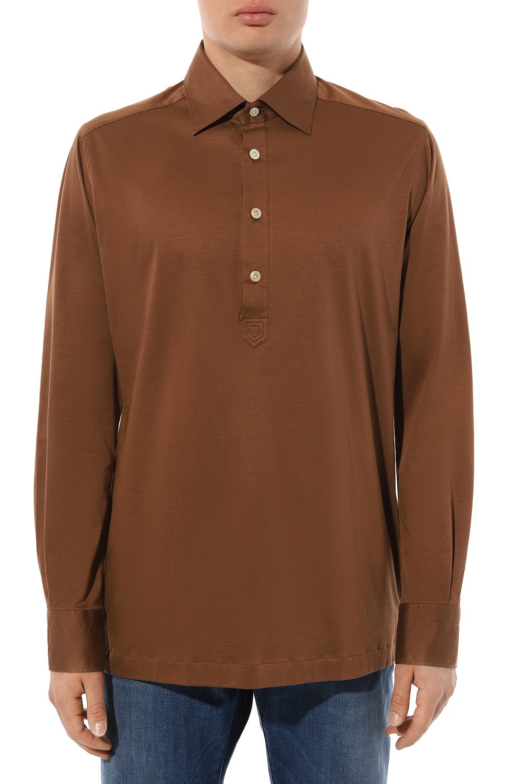 Хлопковое поло KITON, арт. UMC012H08629, фото 3