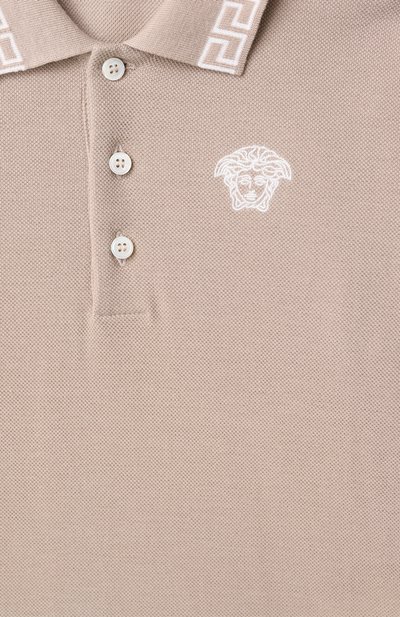 Хлопковое поло VERSACE, арт. 1018617/1A13012, фото 3