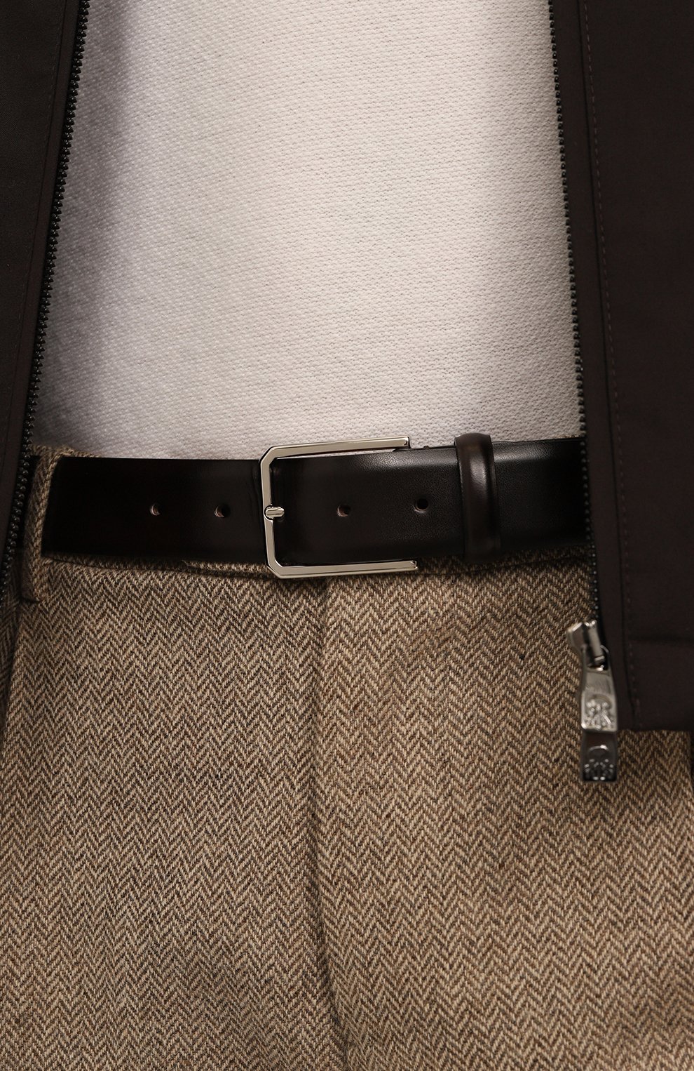 Кожаный ремень SANTONI, арт. CM35VS003B91E0BRN01, фото 2