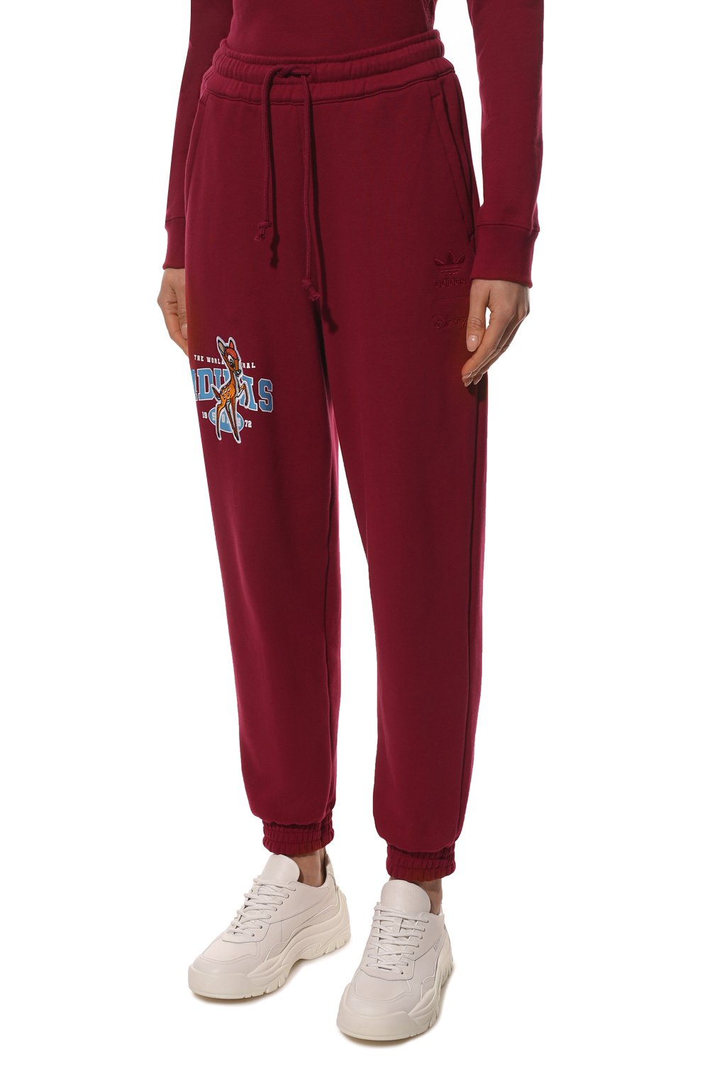 Хлопковые джоггеры ADIDAS ORIGINALS красного цвета по цене 7670 руб., арт. HD2756, фото 3 Хлопковые джоггеры ADIDAS ORIGINALS, арт. HD2756, фото 3