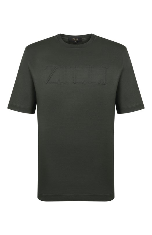 Хлопковая футболка Zilli TSR02AM0100VZL000_ Зелёный TSR02AM0100VZL000_