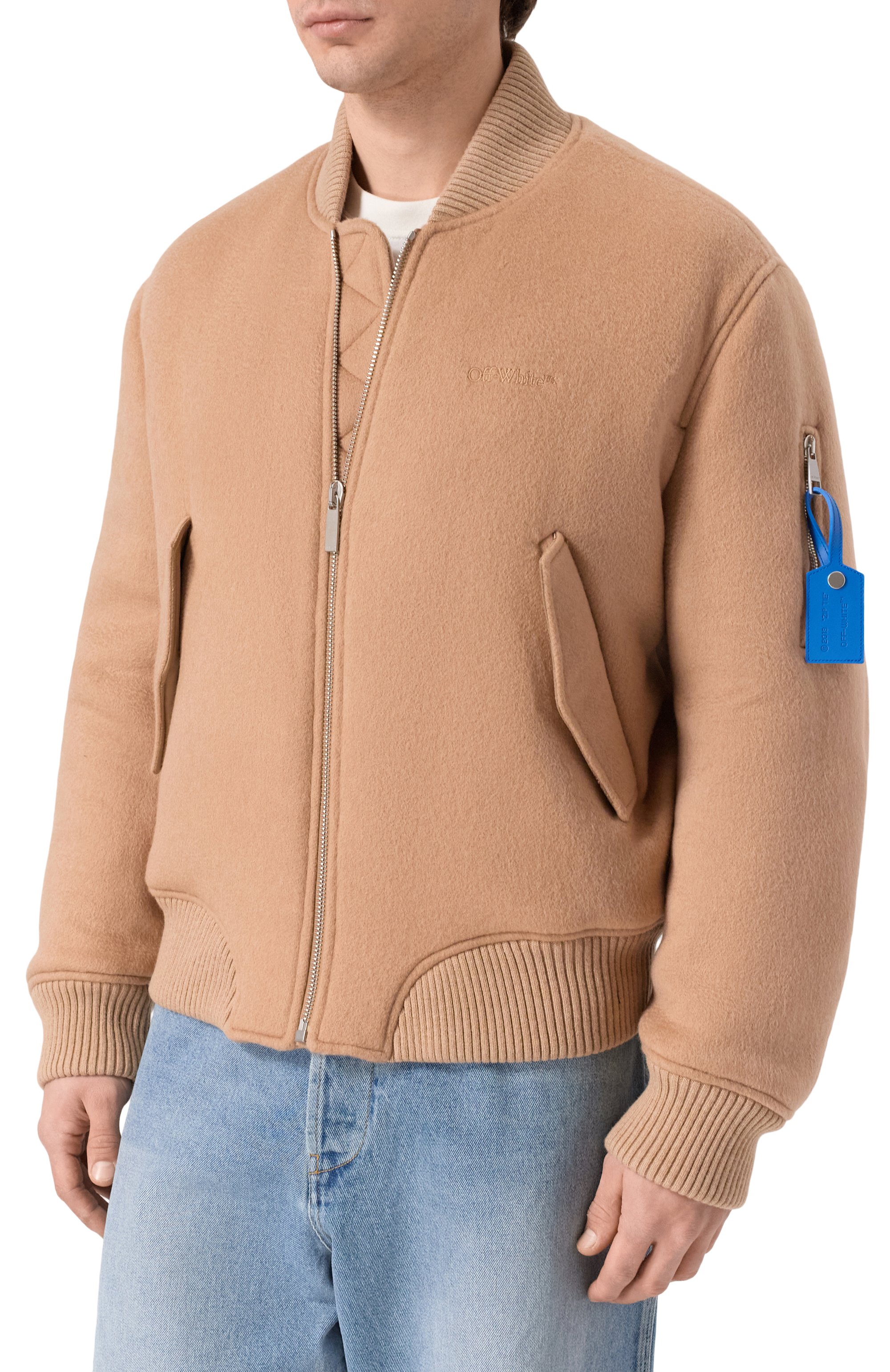 Кашемировый бомбер OFF-WHITE, арт. 0MEH05JF25FAB001, фото 3