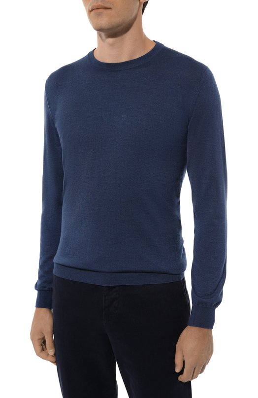 Джемпер из кашемира и шерсти Kiton UMKXX02S182 Синий  UMKXX02S182 Фото 3