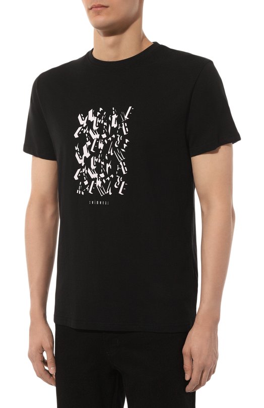 Хлопковая футболка Dirk Bikkembergs BKK3MTS06 Чёрный  BKK3MTS06 Фото 3