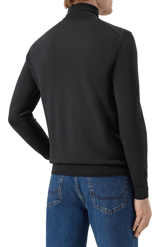 Шерстяная водолазка Andrea Campagna M5625-6301 Чёрный  M5625-6301 Фото 4