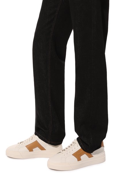 Кожаные кеды gloria SANTONI, арт. MBGT21779PNNGS05, фото 3