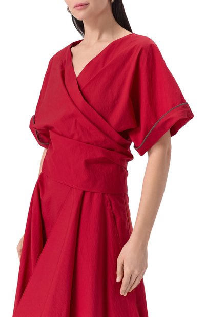 Хлопковый топ BRUNELLO CUCINELLI, арт. M0F79FB206, фото 3