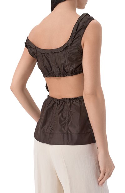 Шелковый топ BOTTEGA VENETA, арт. 869958/V6D80, фото 4