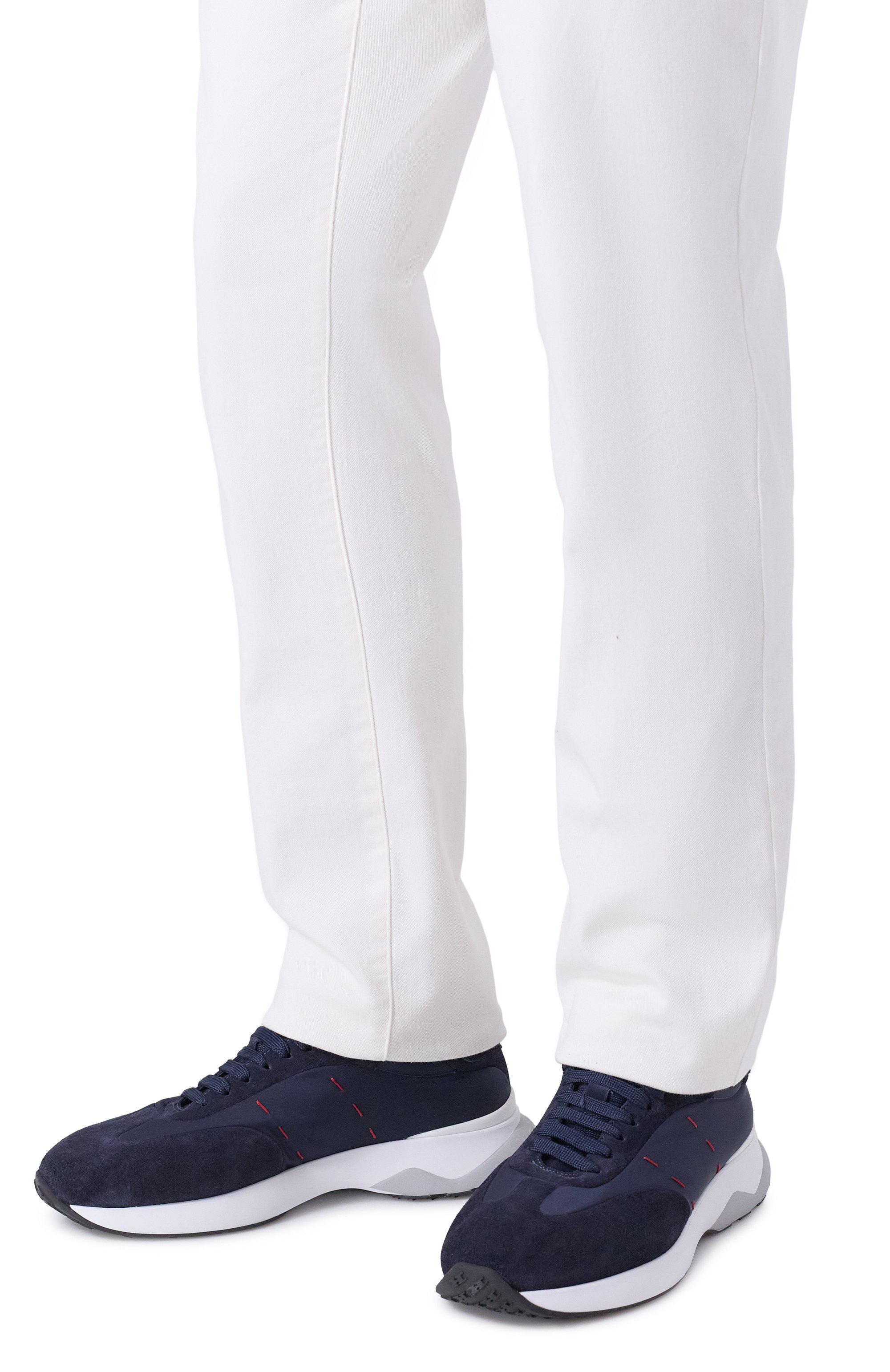 Комбинированные кроссовки KITON, арт. USSA374N0133302, фото 3