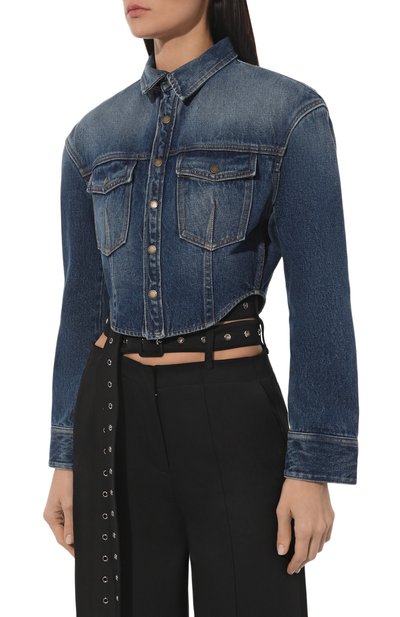 Джинсовая куртка DARKPARK синего цвета по цене 71750 руб., арт. WSH02/DBL02W053, фото 3 Джинсовая куртка DARKPARK, арт. WSH02/DBL02W053, фото 3