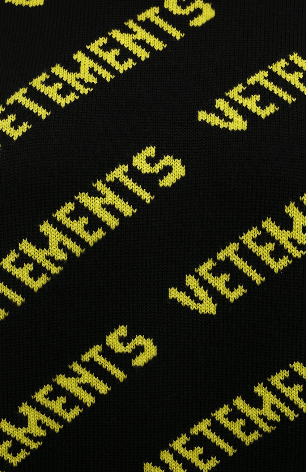 Шерстяной свитер VETEMENTS черного цвета по цене 96550 руб., арт. UA52KN600B 2901/W, фото 5 Шерстяной свитер VETEMENTS, арт. UA52KN600B 2901/W, фото 5