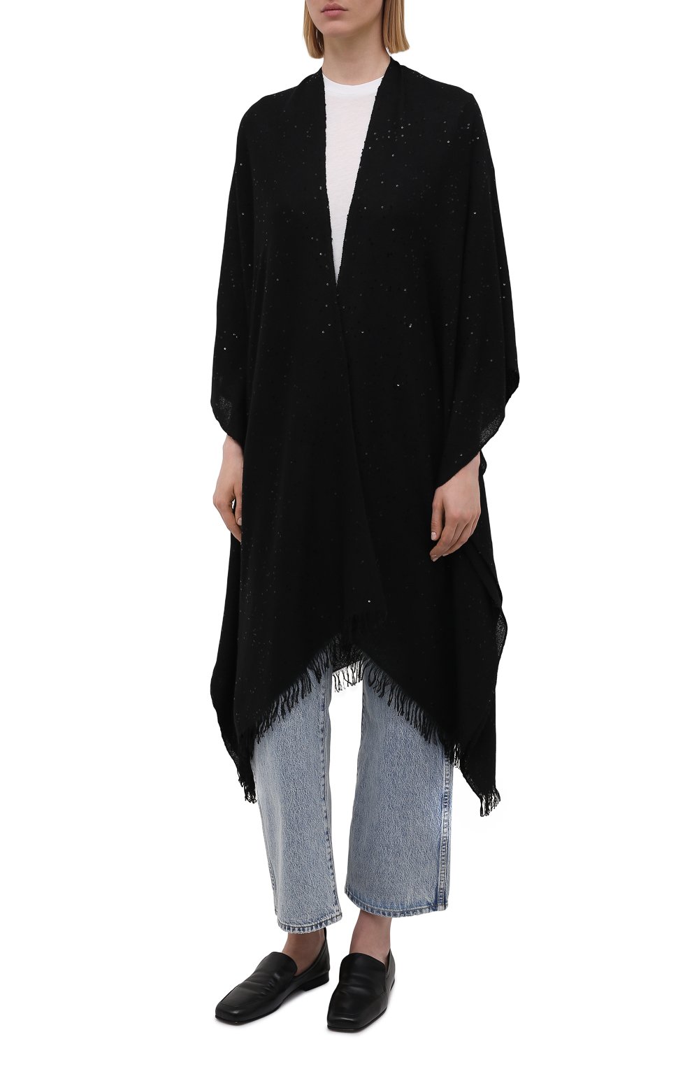 Накидка из кашемира и шелка BRUNELLO CUCINELLI, арт. MSCDVSP18P, фото 3