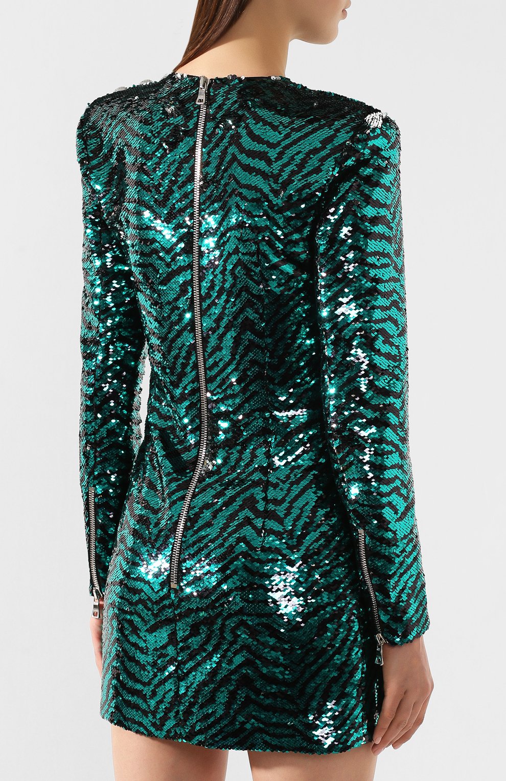 Платье с пайетками BALMAIN, арт. TF06200/X381, фото 4