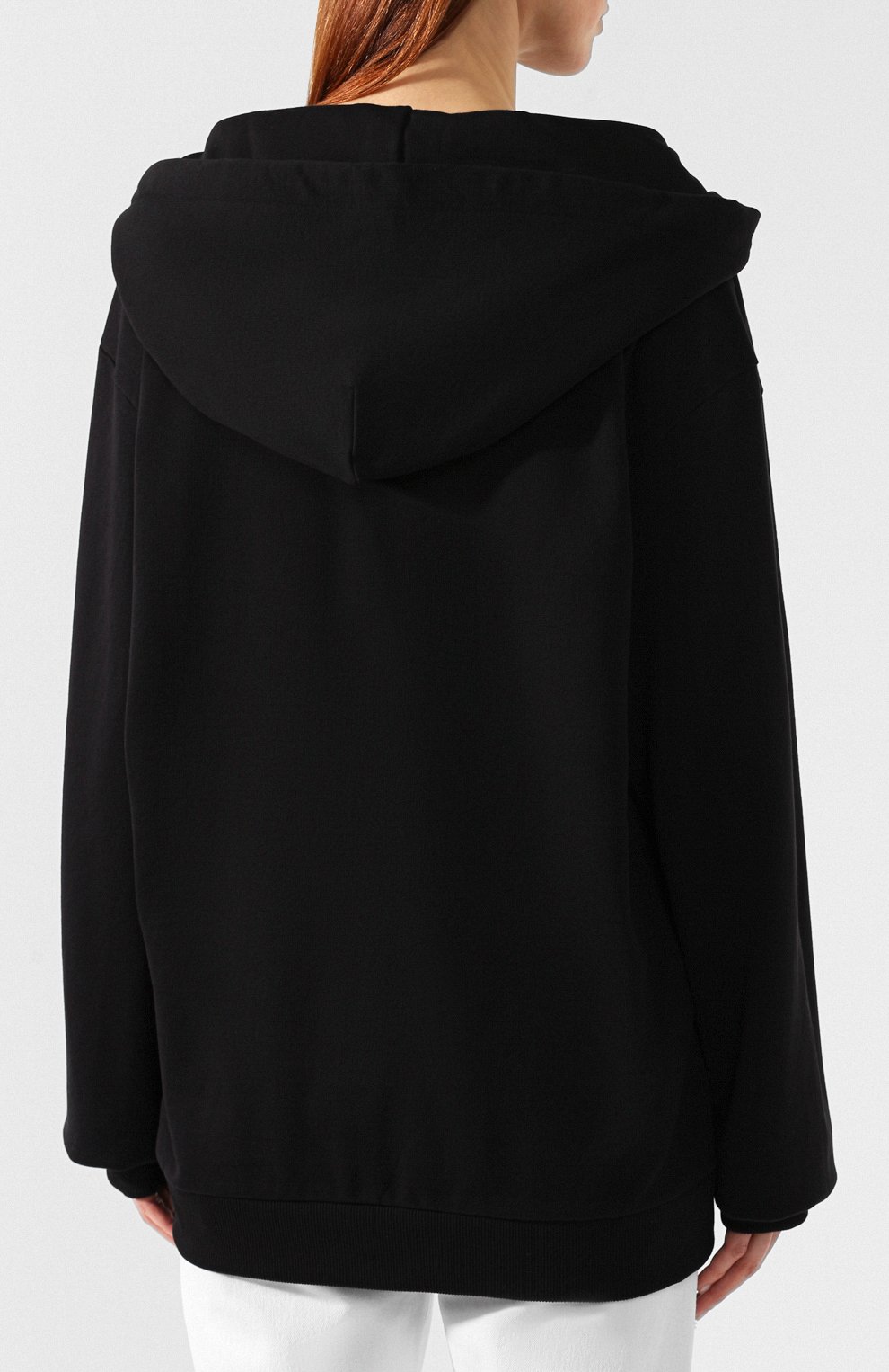 Хлопковый пуловер DOLCE & GABBANA черного цвета по цене 59050 руб., арт. F9E10T/G7RGZ, фото 4 Хлопковый пуловер DOLCE & GABBANA, арт. F9E10T/G7RGZ, фото 4