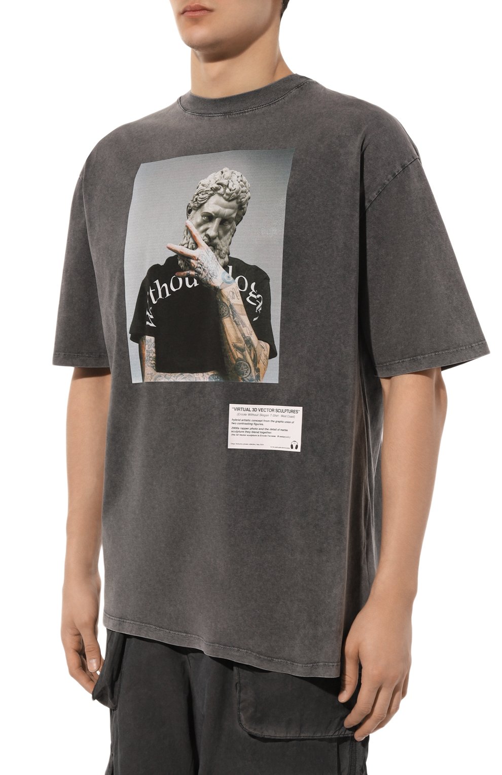 Хлопковая футболка DIEGO VENTURINO, арт. D3S4TS0ERAP, фото 3