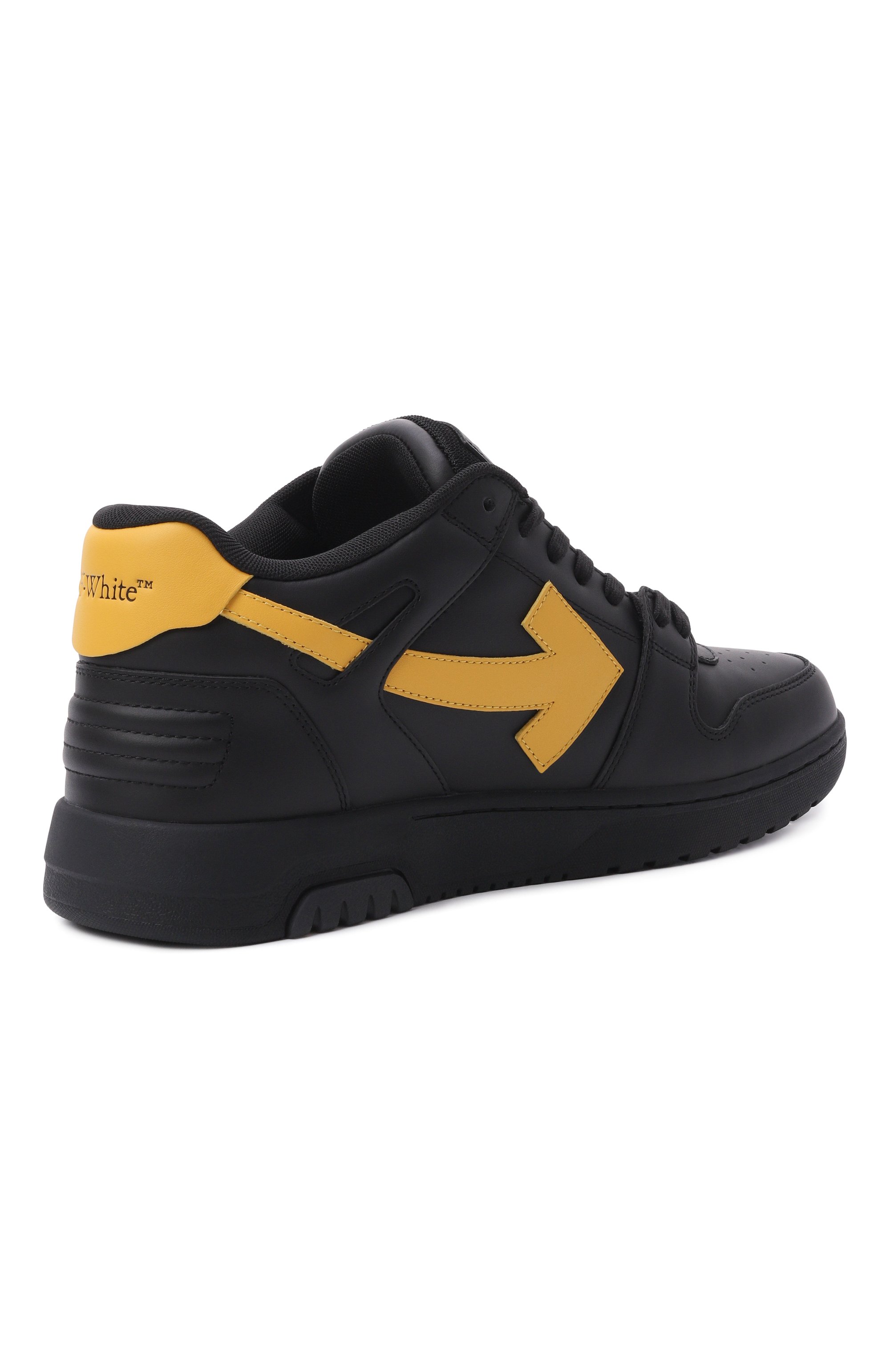 Кожаные кеды out of office OFF-WHITE, арт. 0MIA189S26LEA001, фото 4