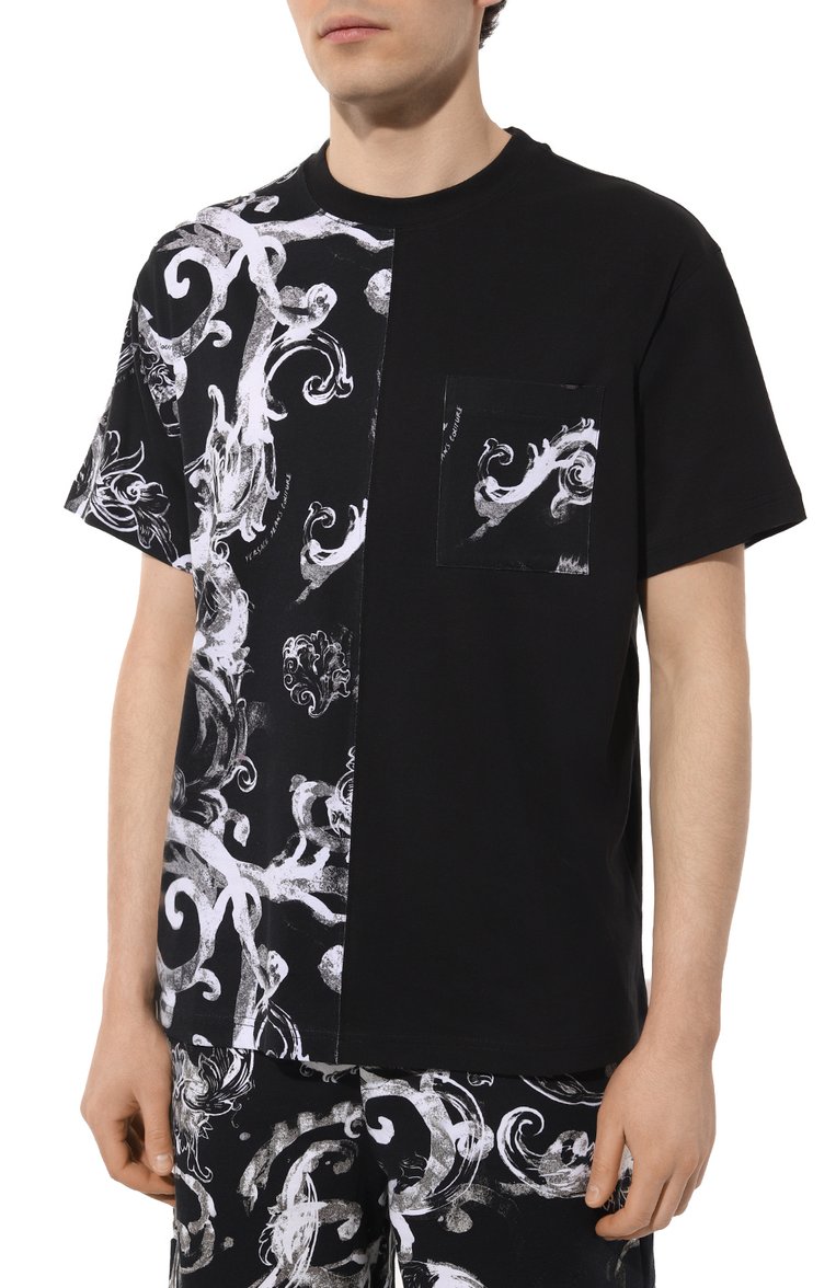 Хлопковая футболка VERSACE JEANS COUTURE, арт. 76GAH611/JS287, фото 1