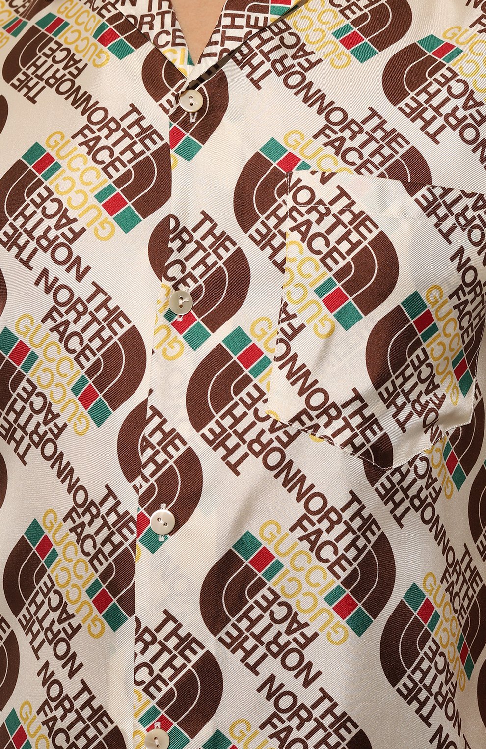 Шелковая рубашка the north face x gucci GUCCI, арт. 654766 ZAGUR, фото 5