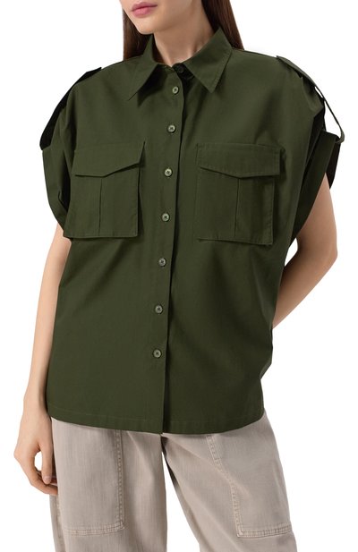 Хлопковая рубашка ELIE SAAB, арт. SH089NS25/P0009, фото 3