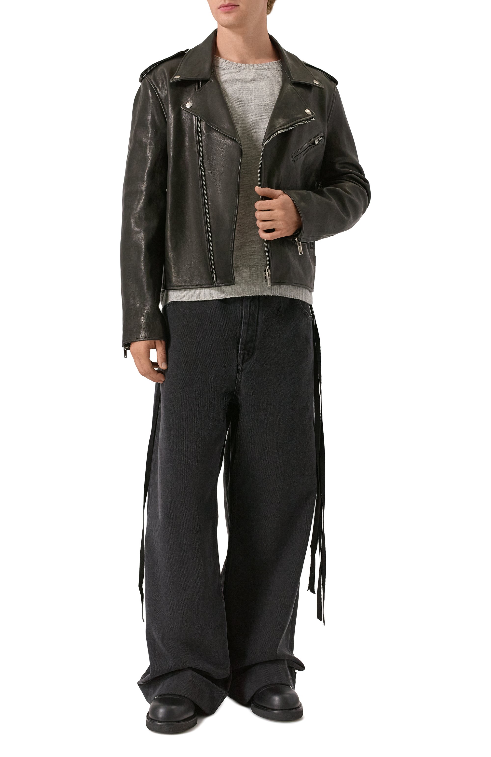 Кожаные ботинки sune ANN DEMEULEMEESTER, арт. B0013283/LT141, фото 2