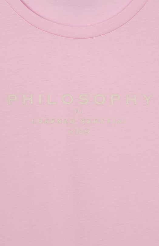 Хлопковая футболка Philosophy di Lorenzo Serafini Kids 3
