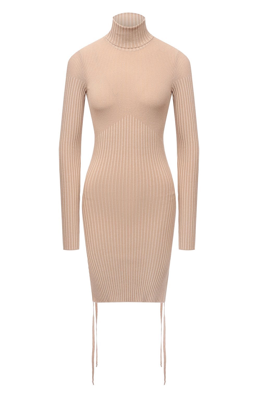 Платье из вискозы ANDREADAMO светло-бежевого цвета по цене 57600 руб., арт. ADFW21DR07031475, фото 1 Платье из вискозы ANDREADAMO, арт. ADFW21DR07031475, фото 1