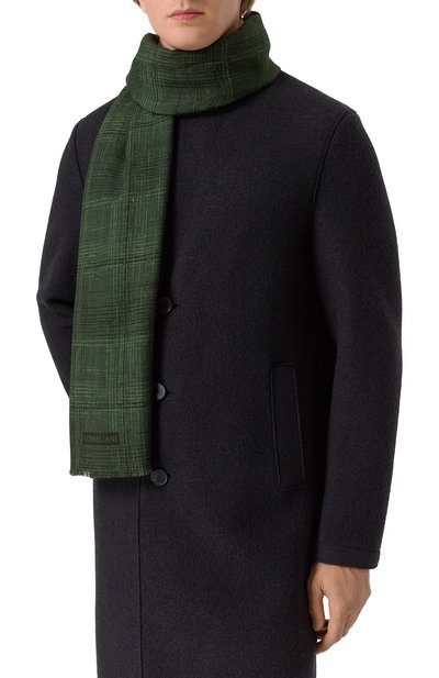 Шерстяной шарф CORNELIANI, арт. 26B373-2629036, ф�ото 2
