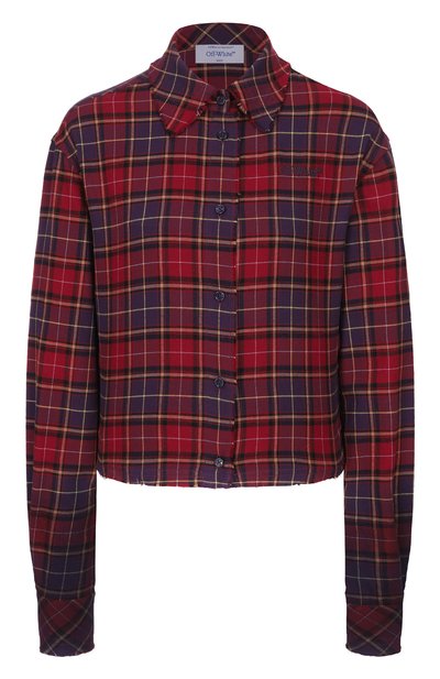 Женская хлопковая рубашка OFF-WHITE, арт. 0WGE02HF25FAB001