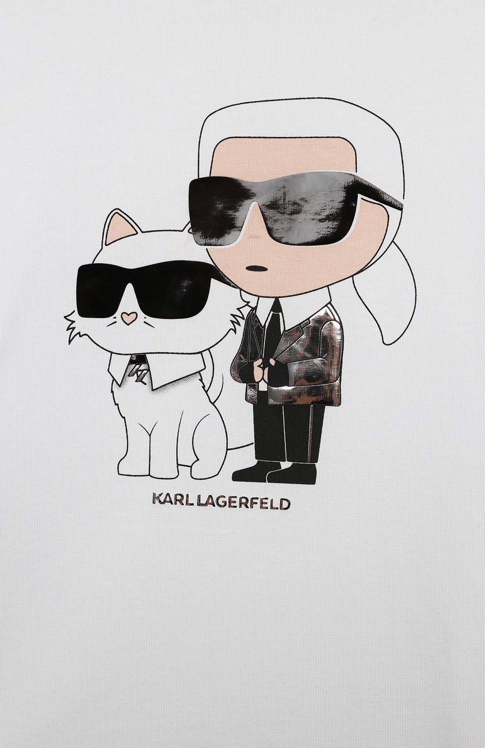 Хлопковый лонгслив KARL LAGERFELD KIDS, арт. Z30209, фото 3