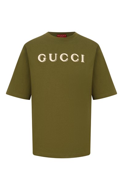 Мужская хлопковая футболка GUCCI, арт. 798115/XJHN3
